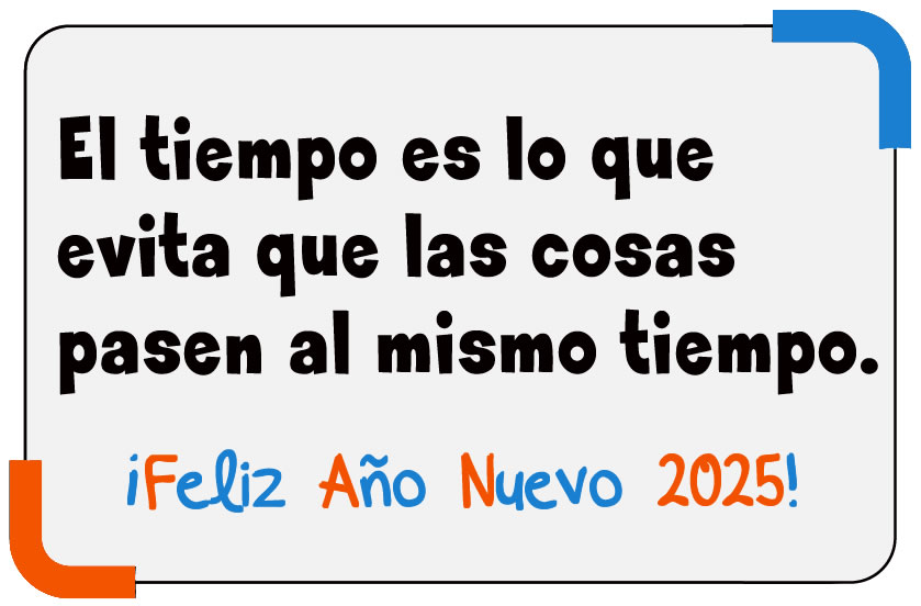 Imagen 2025 con texto: Hoy es la víspera de Año Nuevo, saludo a todos los que me gustan.