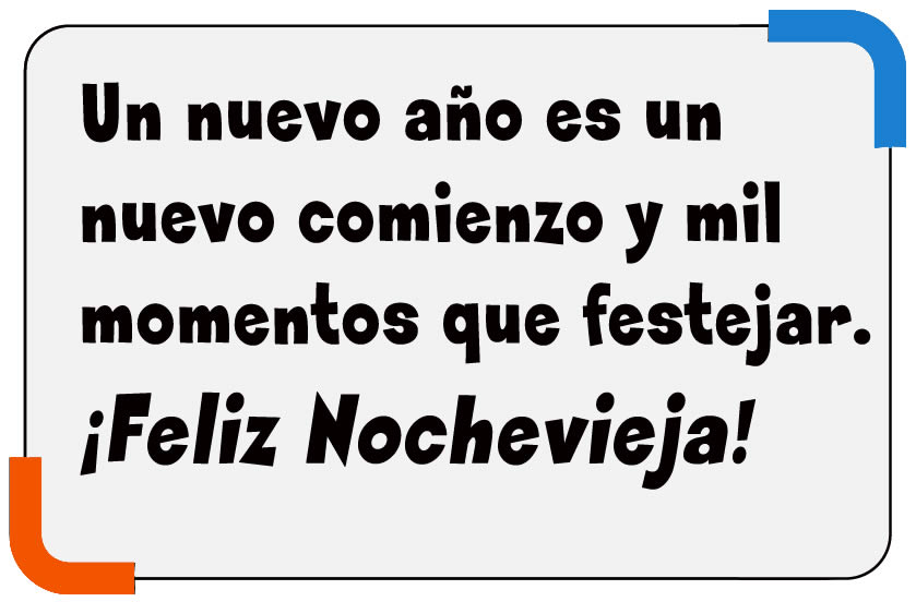 Imagen 2025 con cita: Un nuevo año es un nuevo comienzo y mil momentos que festejar. ¡Feliz Nochevieja!