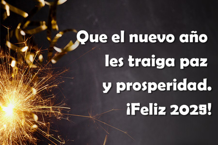 tarjeta de felicitación feliz año nuevo 2025