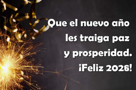 tarjeta de felicitación feliz año nuevo 2026
