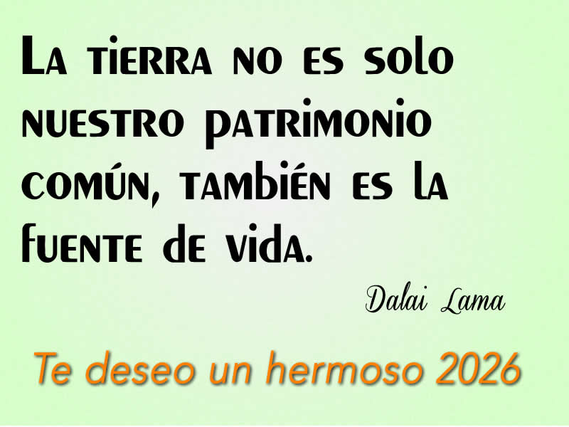 Cita del Dalai Lama: La tierra es fuente de vida