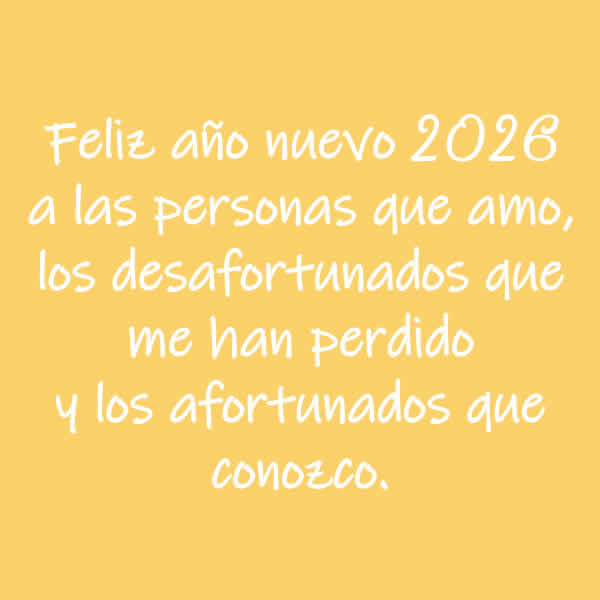 frase divertida suerte 2026