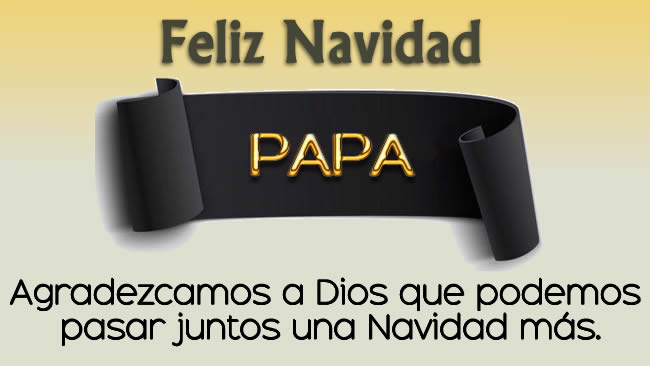 imagen elegante para enviar al padre como una tarjeta de felicitación de Navidad y con una hermosa frase ya insertada