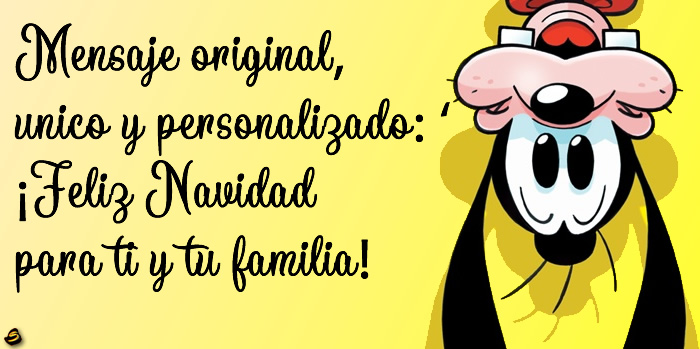 El fantástico Goofy, el pesaje simple y tierno de Disney, al revés, desea felices fiestas a todos