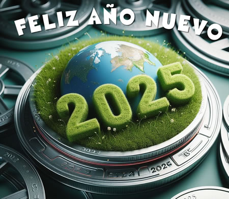 Imagen con texto Feliz cumpleaños feliz 2025