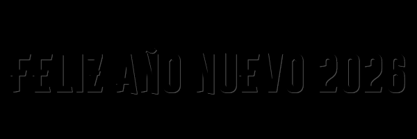 gif animado con texto 2026 con movimiento de las figuras que caen y 2026 aparece en color rojo