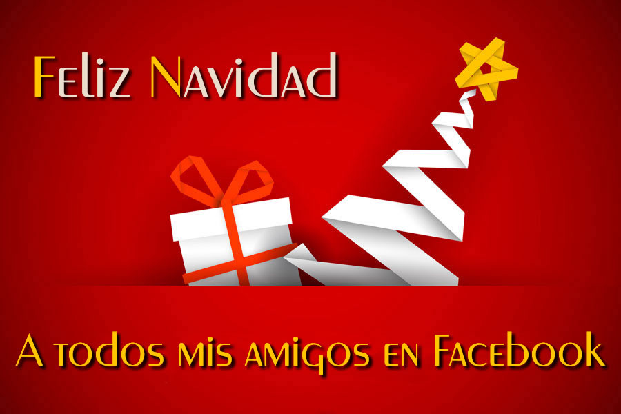 Imagen para compartir en tu perfil de Facebook redes sociales para los mejores deseos para todos tus amigos para la Navidad 2025
