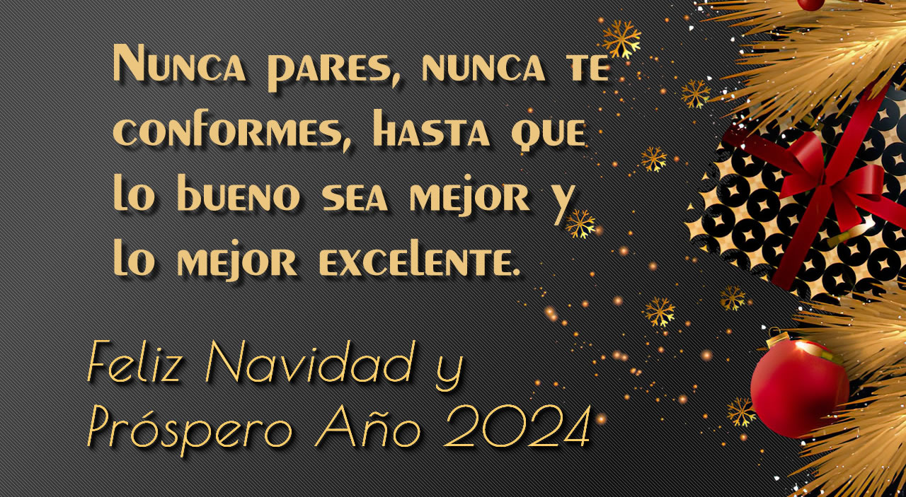 Imagen con ¡Aprovechando la Navidad y el amanecer de un nuevo año, queremos desearles salud, felicidad y prosperidad!