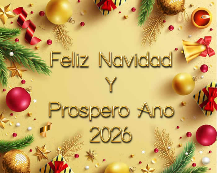 Decoraciones navideñas y escritura de saludo de oro fue un año lleno de alegrías intensas y felicidad duradera.