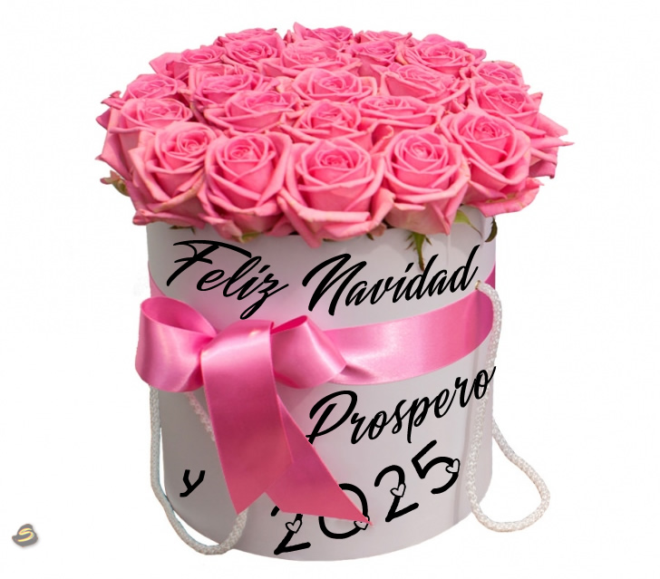 Imagen con un hermoso ramo de rosas con los mejores deseos de felices fiestas por tu amor
