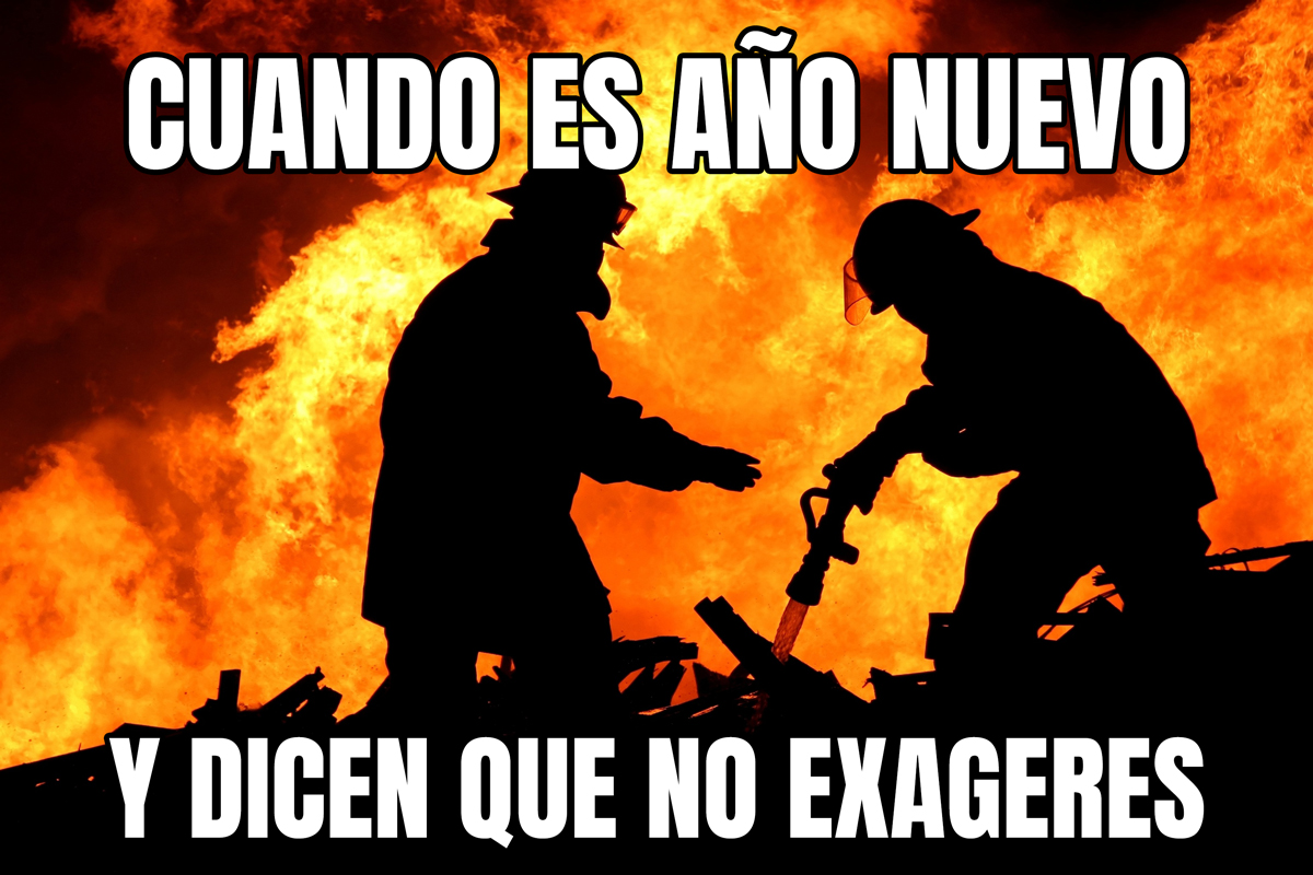 meme divertido con recomendaciones en la víspera de año nuevo