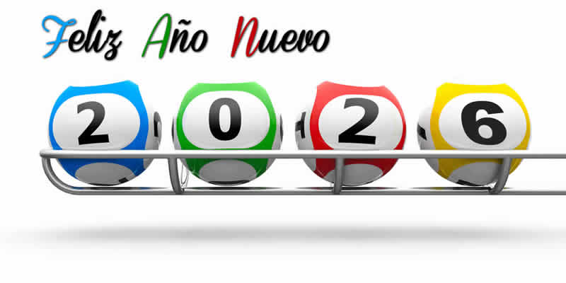 imagen con Bolas de lotería con números que forman 2026