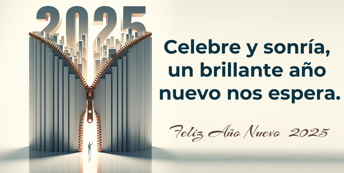 Celebre y sonría, nos espera un nuevo año brillante. ¡FELICIDADES!