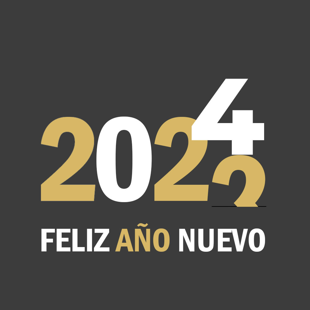 Imagen con texto feliz año nuevo 2025