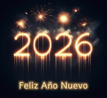 Celebraciones por el año nuevo 2026 con bengalas