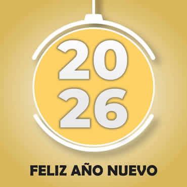 feliz año nuevo 2026 decoraciones con frase de saludo