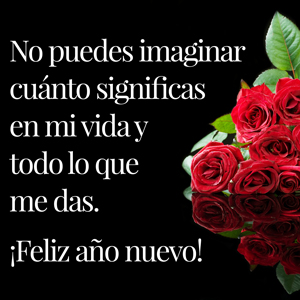 dedicación romántica por un feliz año 2026