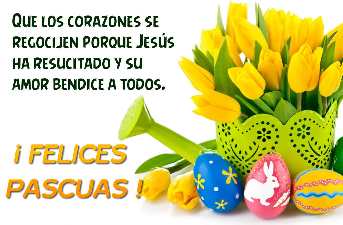 ¡Tarjeta de Pascua llena de amor y ternura!