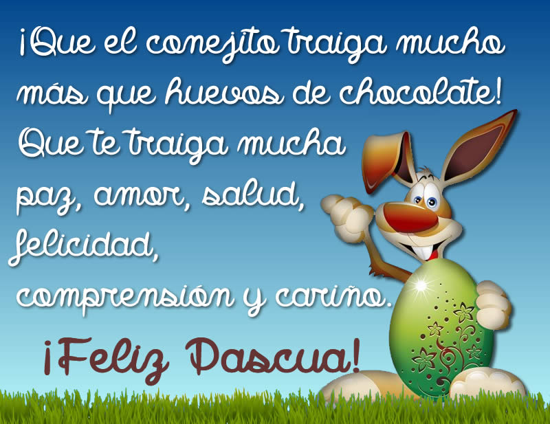 ¡Tarjeta de felicitación con conejito y feliz Pascua!